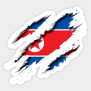 North Korea Shredding Sticker